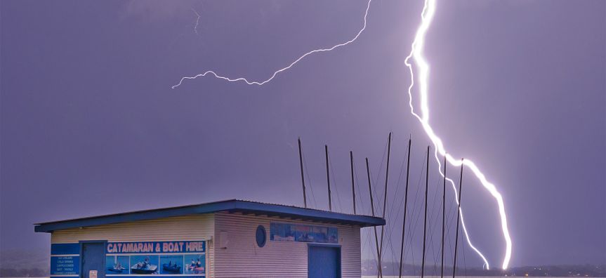Natural Disaster Landscape Lightning strike