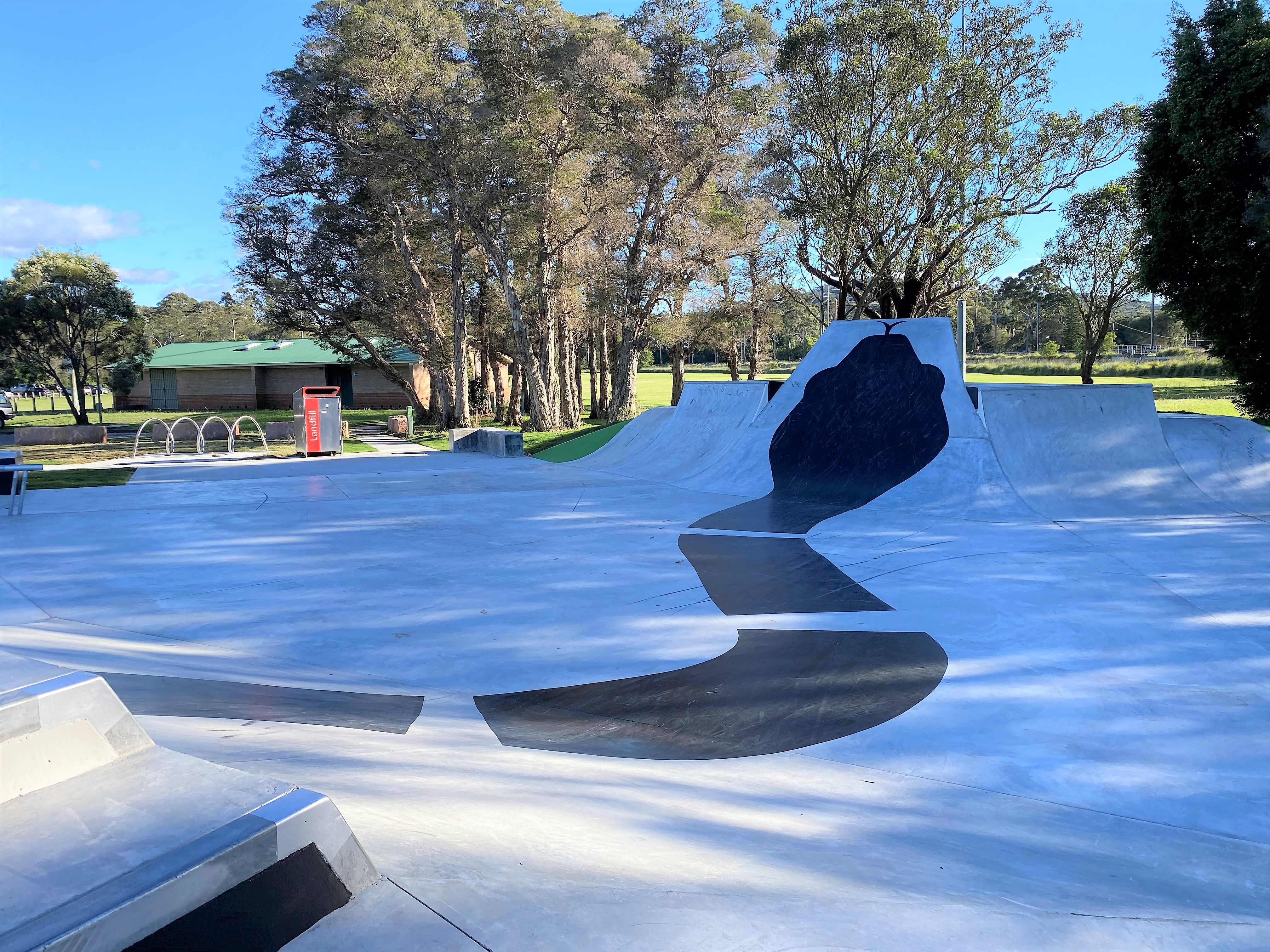 Narara Skatepark 2021 with snake design 