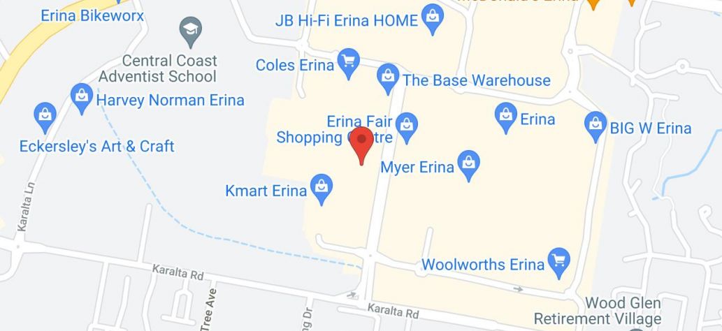 View Erina Library in Google Maps