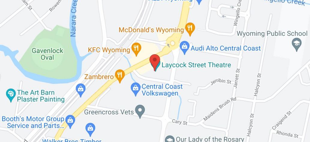 View Central Coast Council Theatres in Google Maps