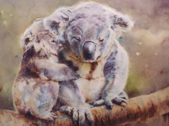 Painting of Koalas. Danni Liu I love you, Mum