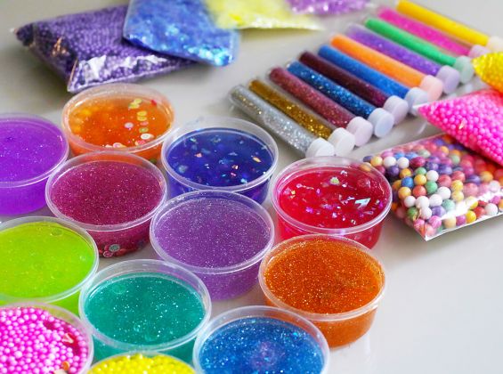 Slime, glitter and other sensory items